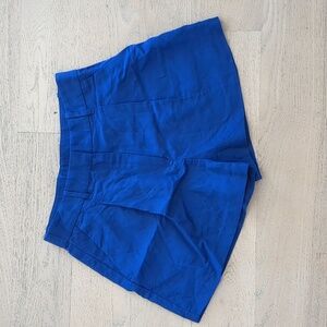 H&M Cobalt Linen Short size 8